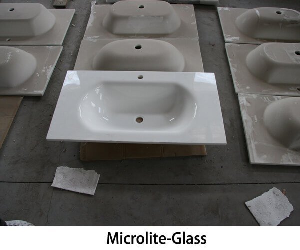Microlite-Glass vanity tops
