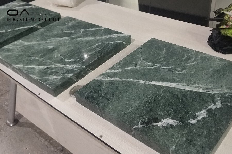 green marble countertops